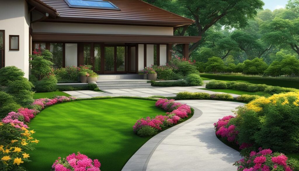 Concrete walkways