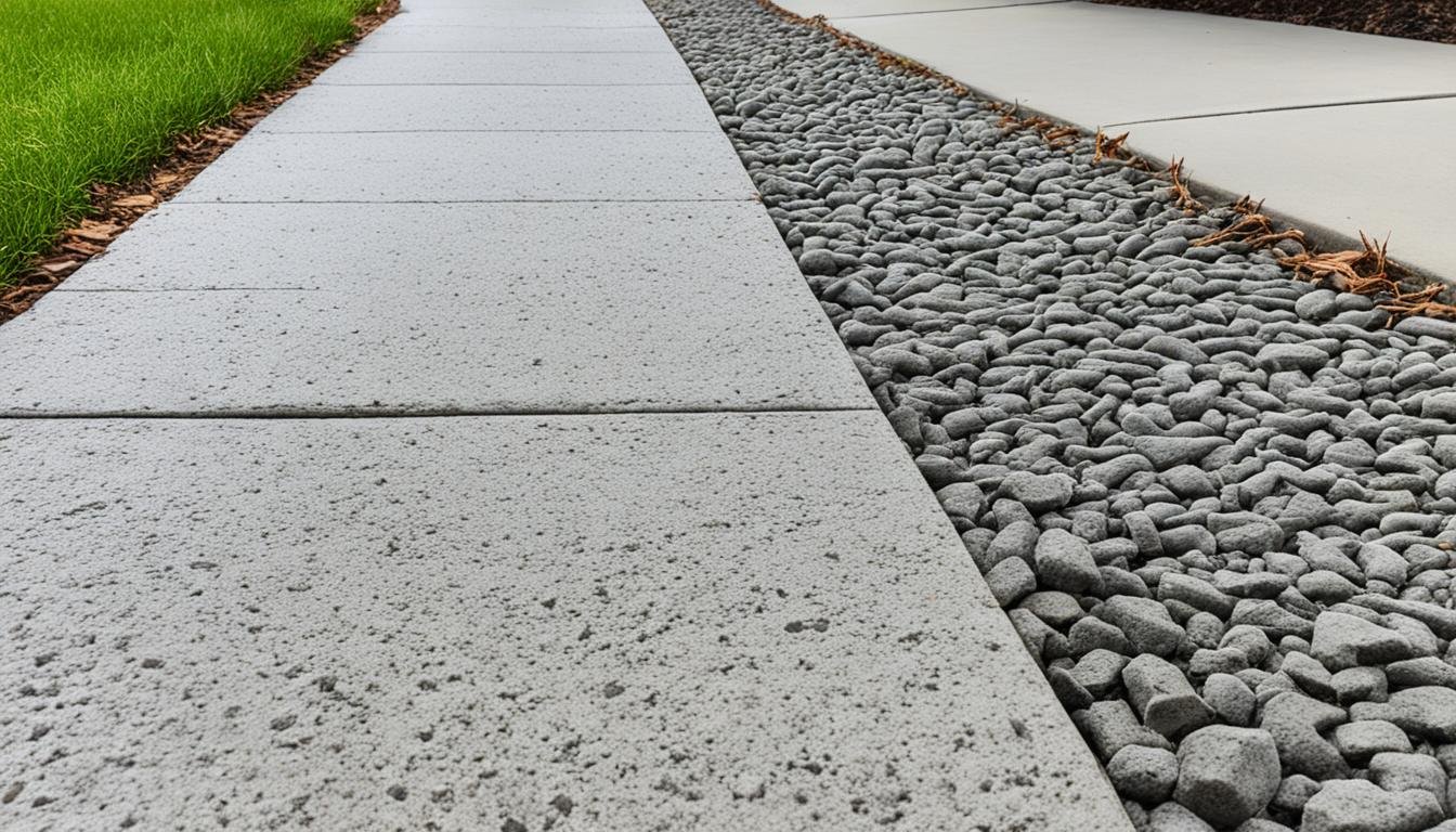 concrete walkway