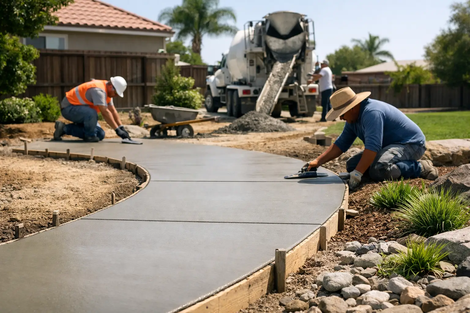 Concrete Walkway Installation Near Me in Bakersfield
