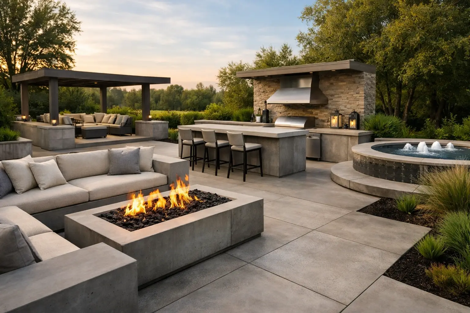 Custom Concrete Outdoor Living Spaces That Last