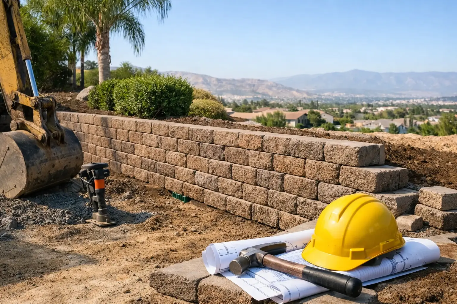Retaining Wall Construction Cost in Bakersfield