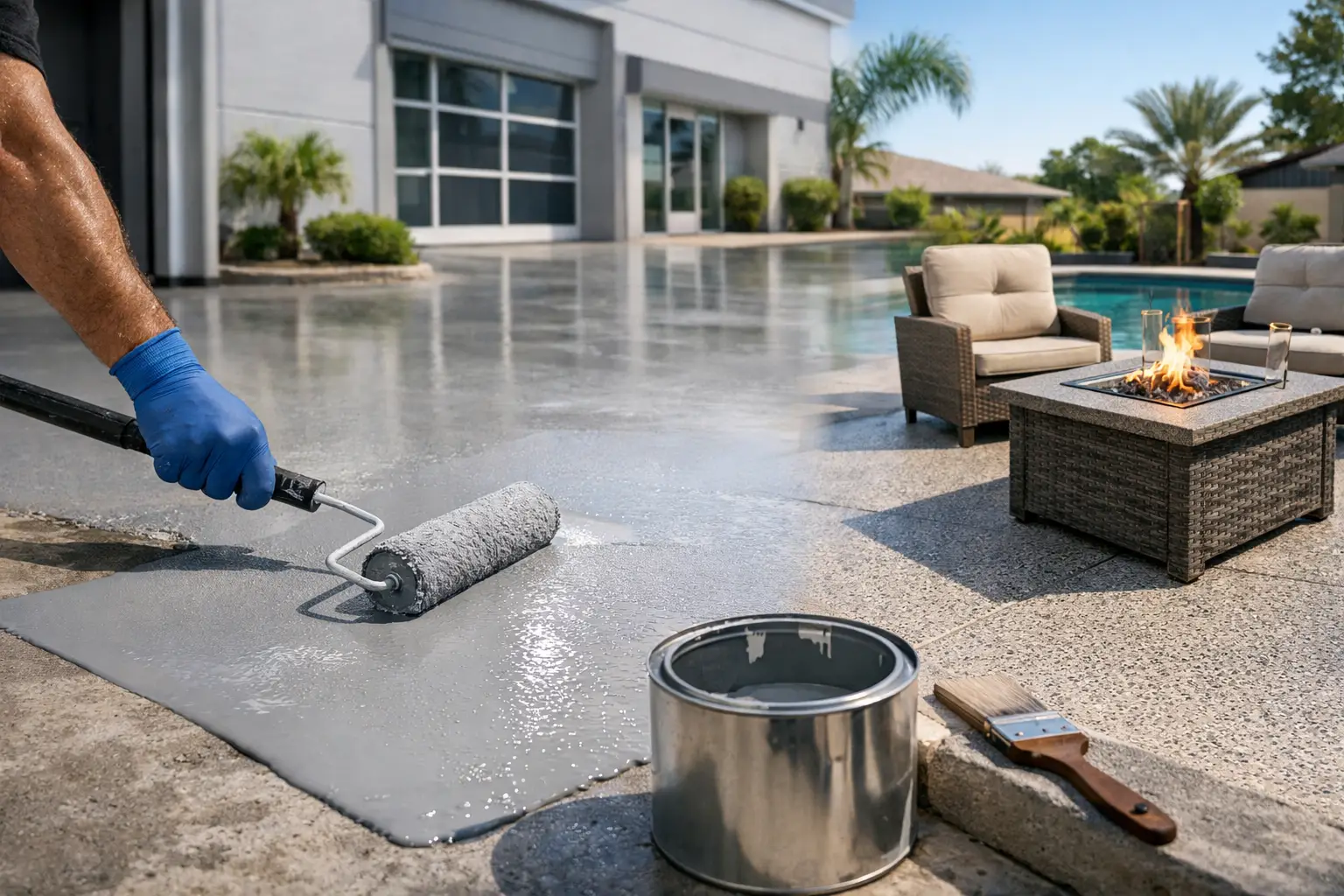 Concrete Coatings for Bakersfield Properties