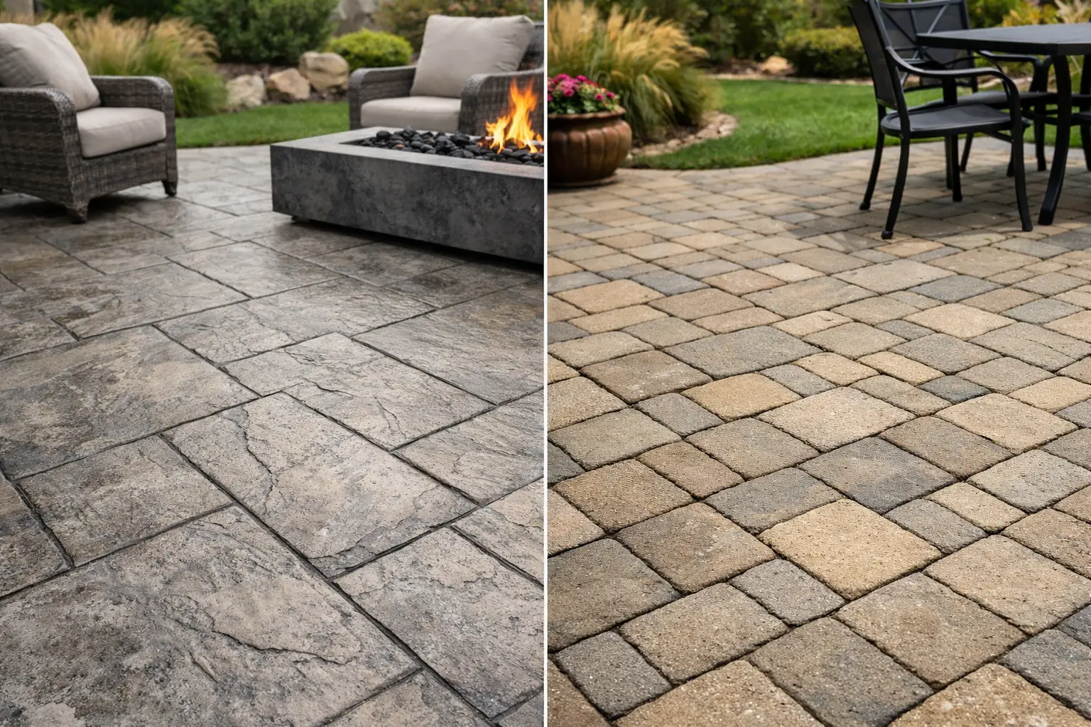 Stamped Concrete vs Pavers: Which Fits Your Yard?