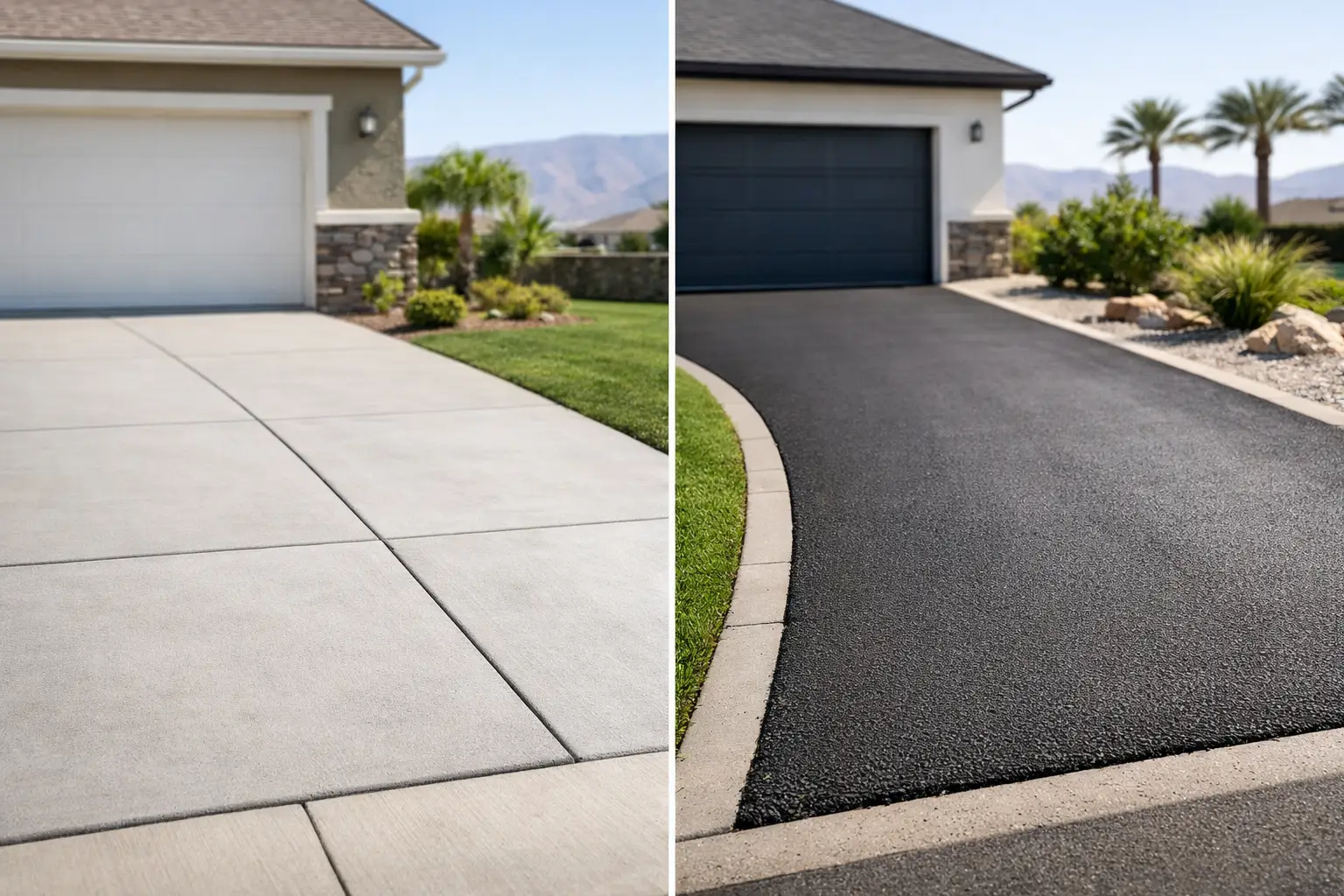 Concrete Versus Asphalt for Bakersfield Driveways