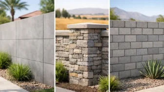 Concrete Wall Options for Bakersfield Properties