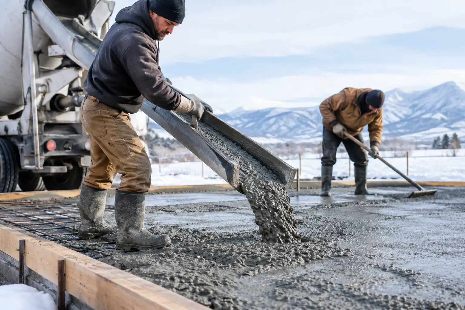 Can Concrete Be Poured in Winter? Bakersfield Tips