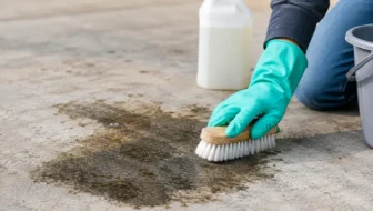 How to Clean Oil Stains From Concrete Safely